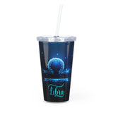 Libra Plastic Tumbler with Straw