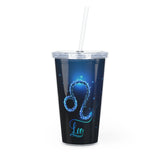 Leo Plastic Tumbler with Straw