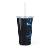 Gemini Plastic Tumbler with Straw