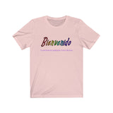 "Welcome" Basic Unisex Short Sleeve Tee - Spanish