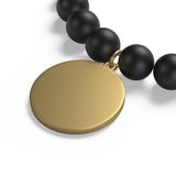 Full Moon Matte Onyx Bracelet