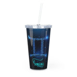 Gemini Plastic Tumbler with Straw
