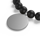 Full Moon Matte Onyx Bracelet