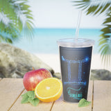 Gemini Plastic Tumbler with Straw