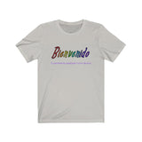 "Welcome" Basic Unisex Short Sleeve Tee - Spanish