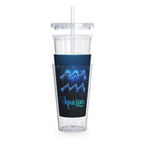 Aquarius Plastic Tumbler with Straw