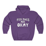 Feelings are Okay - Layered Letters Hooded Sweatshirt