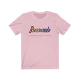 "Welcome" Basic Unisex Short Sleeve Tee - Spanish