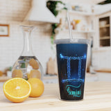 Gemini Plastic Tumbler with Straw