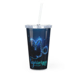 Capricornus Plastic Tumbler with Straw
