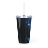 Capricornus Plastic Tumbler with Straw
