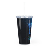 Scorpio Plastic Tumbler with Straw
