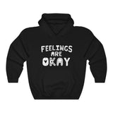 Feelings are Okay - Layered Letters Hooded Sweatshirt