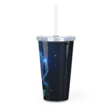 Virgo Plastic Tumbler with Straw