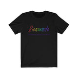"Welcome" Basic Unisex Short Sleeve Tee - Spanish