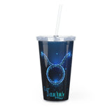 Taurus Plastic Tumbler with Straw