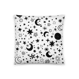 Moon and Stars Toss Pillow