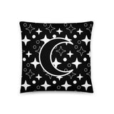 Moon and Stars Toss Pillow