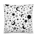 Moon and Stars Toss Pillow