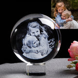 Personalized Laser Engraved Crystal Ball