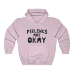 Feelings are Okay - Layered Letters Hooded Sweatshirt