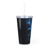 Pisces Plastic Tumbler with Straw