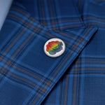 PRIDE PIN! Metal Button Rainbow Rose Pin Gay LQBTQ+