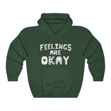 Feelings are Okay - Layered Letters Hooded Sweatshirt