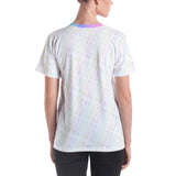 WELCOME RAINBOW SKETCH ALL-OVER PRINT UNISEX (CURVED) T-SHIRT -- Spanish