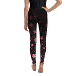 Black and Rose Gold Youth Leggings