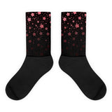 Black and Rose Galaxy Socks