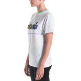 WELCOME RAINBOW SKETCH ALL-OVER PRINT UNISEX (CURVED) T-SHIRT -- Spanish