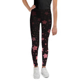 Black and Rose Gold Youth Leggings