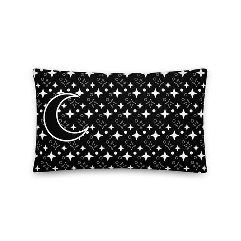 Moon and Stars Toss Pillow